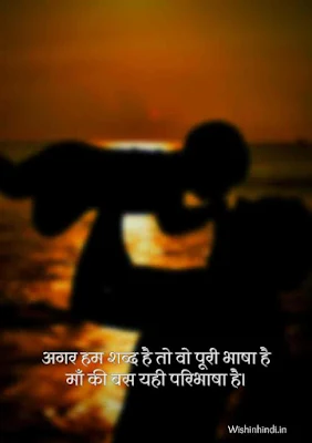 Heart Touching Lines For Mother In Hindi