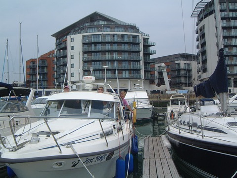 Just Magic on her mooring