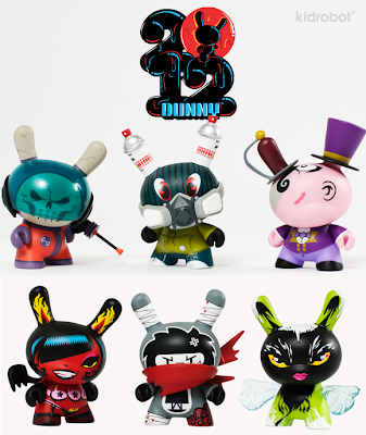 Kidrobot Dunny Series 2012 - Pac23, MAD, Triclops Studio, Kronk, Nakanari & Attaboy