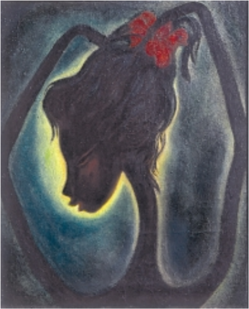 Negrita con lazo rojo, c. 1956, coleccion Ramon Francisco