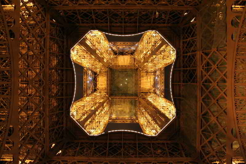 below Eiffel Tower