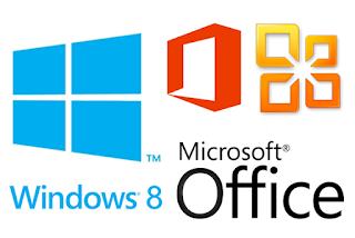 logo windows 8 dan microsoft office 2013