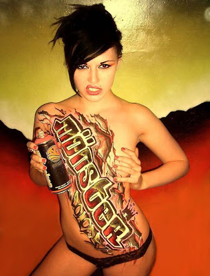 graffiti female body, graffiti artwork