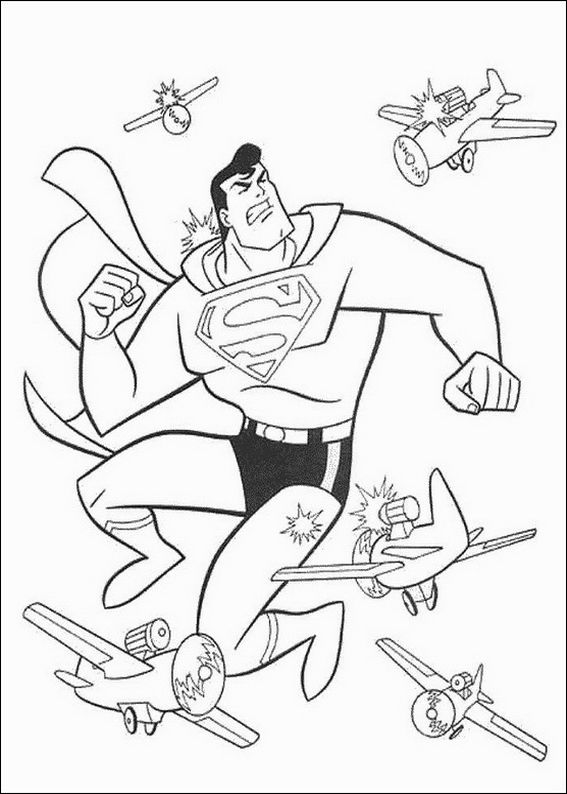 Free Superman Coloring Pages For Boys title=