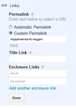 Blogspot permalinks Blogspot permalinks for search engine Ranking