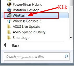 cara update bios dengan winflash utility