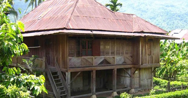  Rumah  Adat  Lampung Nuwou Sesat Konstruksi  dan 