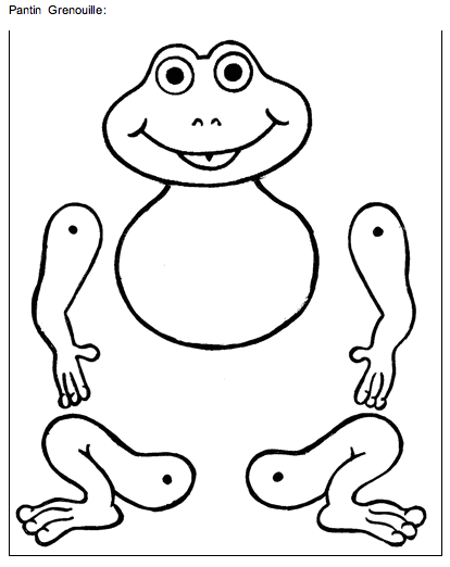 dessin grenouille colorier