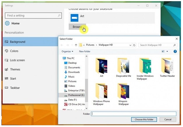 Cara Membuat Wallpaper Slideshow di Windows 10