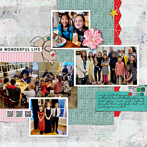 Week 49 {right} Digital Scrapbook Page by Scrapping with Liz