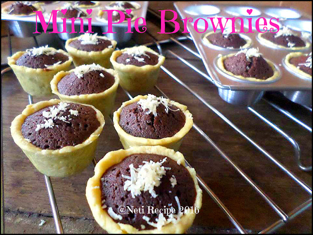 resep mini pie brownies yang lezat