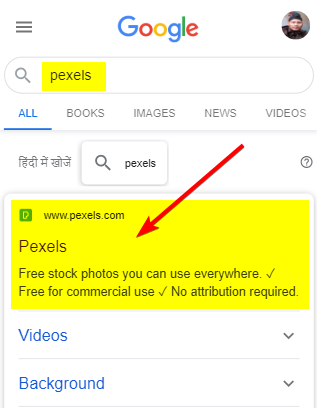 search-pexels-in-google-search-engine