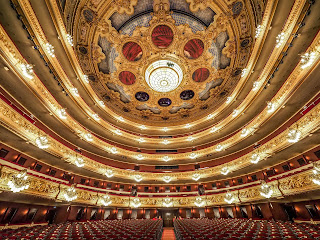 Gran Teatre del Liceu seu interior em Barcelona na Espanha