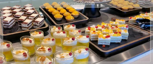 Buffet en un barco de crucero