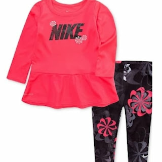Nike Infant Girls' Peplum Top and Leggings