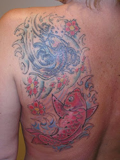 real Japanese Tattoo fish koki models