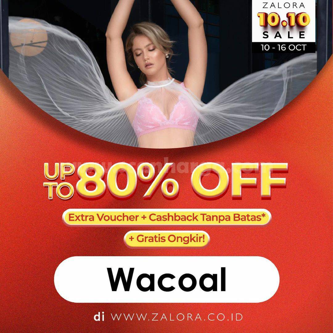 WACOAL Promo Seru Zalora 10.10 Sale! Up to 80% Off