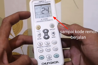 Cara Setting Remote AC Universal Merk Chunghop Tanpa Kode