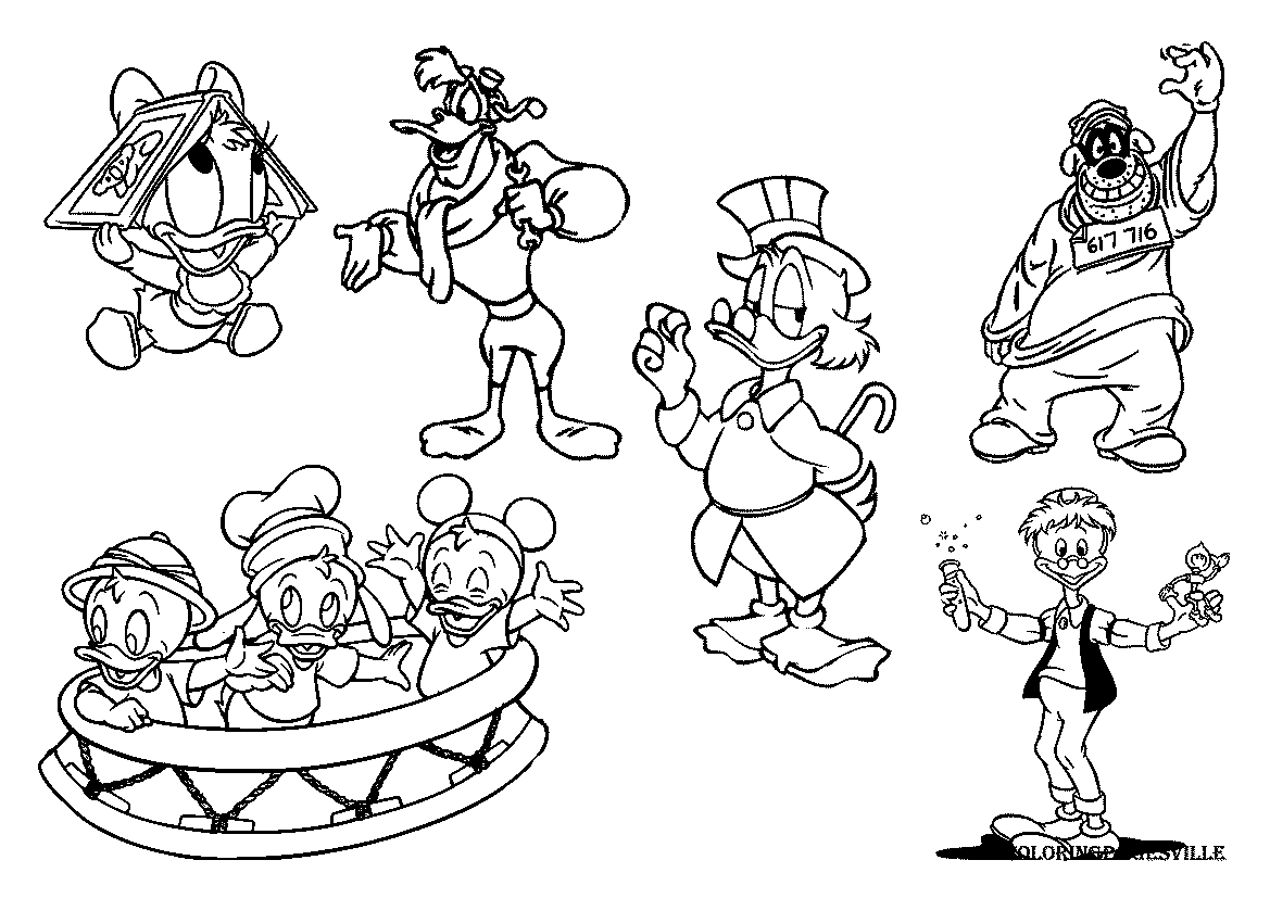 Ducktales Coloring Pages  Disney Coloring Pages