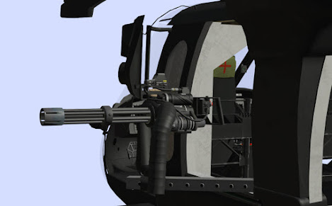 Arma3用ナイトストーカーズMODのMH-60MについたM134 Minigun