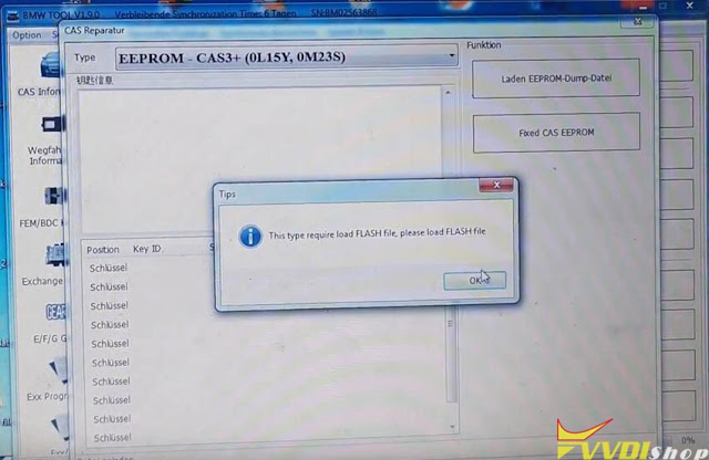 VVDI BIMTool Repair BMW CAS3++ After Bad Flash 12