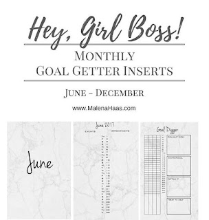  Ultimate Girl Boss Goal Setting Monthly Inserts For Planner