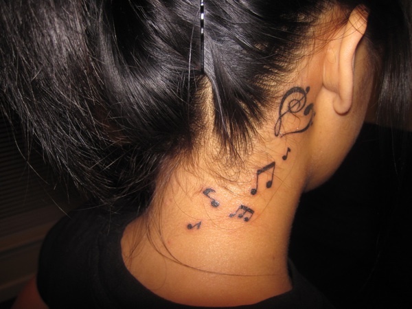 Tatuagens inspiradas em notas musicais