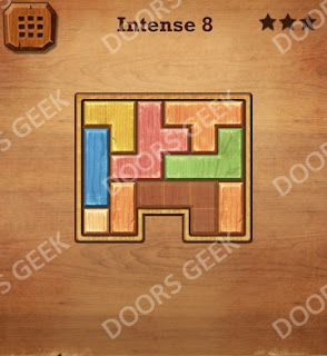 Cheats, Solutions, Walkthrough for Wood Block Puzzle Intense Level 8