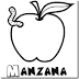dibujos para colorear de manzanas