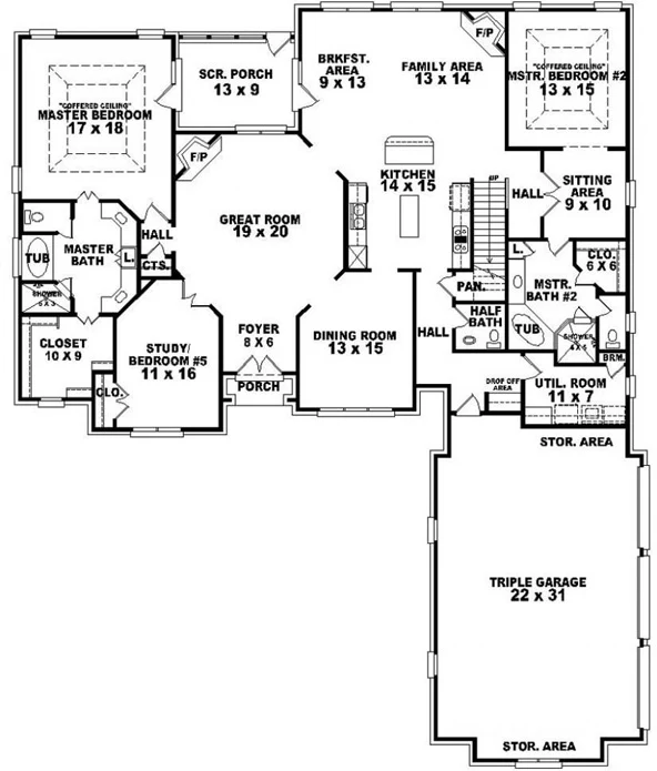 house plans with 2 master