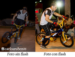 con flasn sin flash 