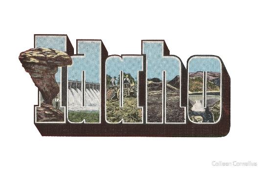 Idaho Vintage Big Letter