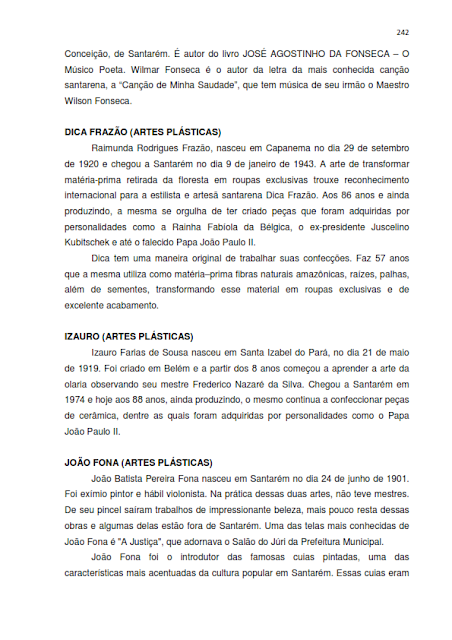 INVENTÁRIO DA OFERTA E INFRAESTRUTURA TURÍSTICA DE SANTARÉM – Pará – Amazônia – Brasil / ANO BASE 2013  - III. ATRATIVOS TURÍSTICOS