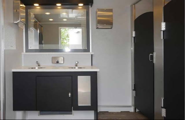 Sink Vanity and Mirror in The Industrial Trailer
