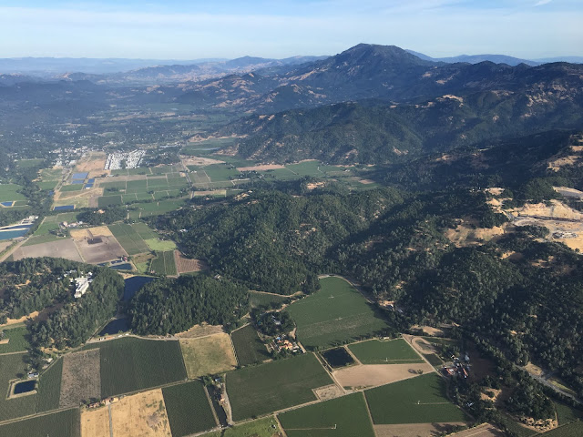 view from hot air ballon