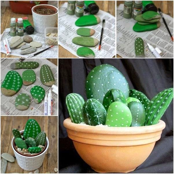 ❤ DIY : Rock Cactus Garden ❤