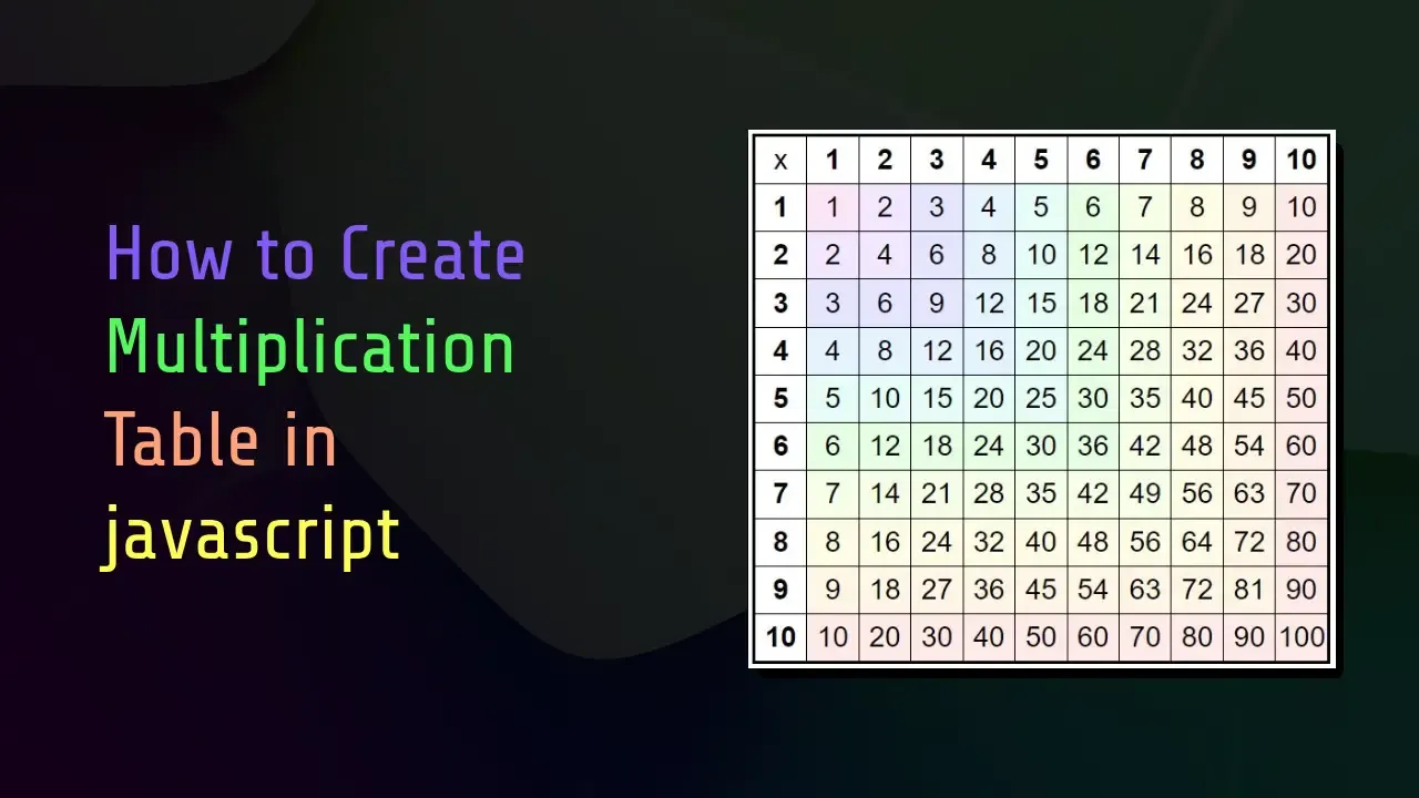 how-to-create-multiplication-table-in-javascript