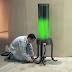 Lamp that absorbs CO2