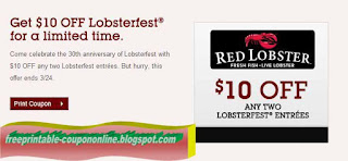 Free Printable Red Lobster Coupons