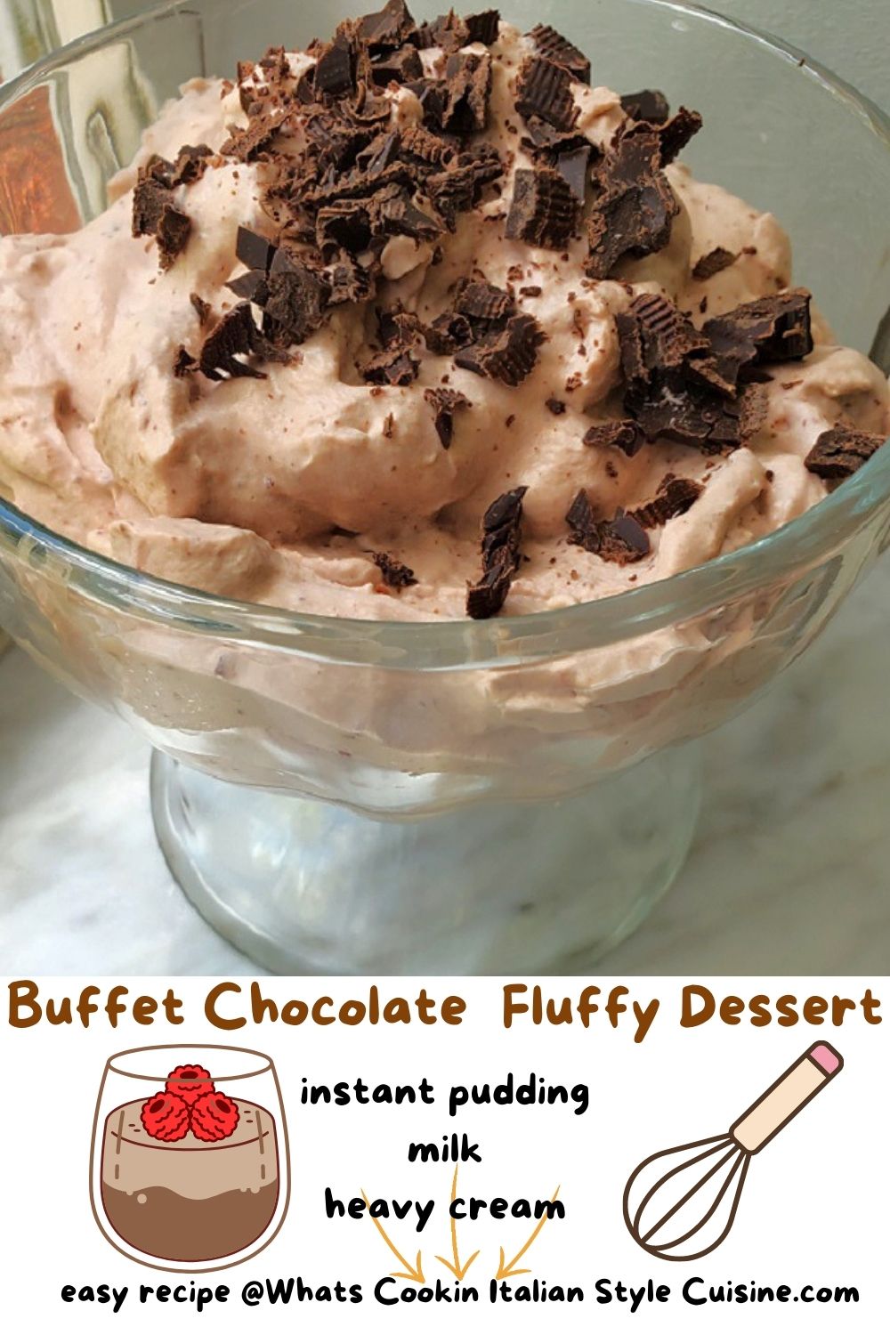 Buffet Chocolate Fluffy Dessert | What's Cookin' Italian Style Cuisine