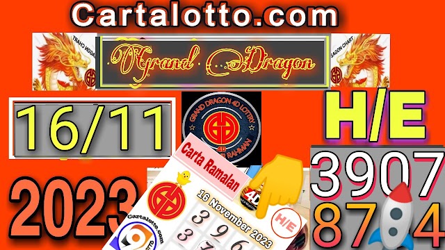 GDL Lotto 4D Thursday 16 November 2023| Carta Lotto