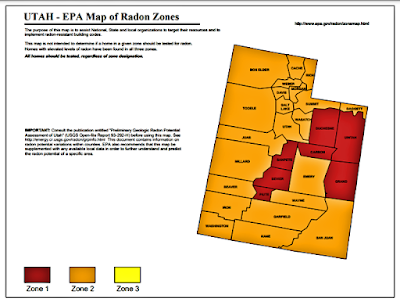 Utah - EPA Map of Radon Zones