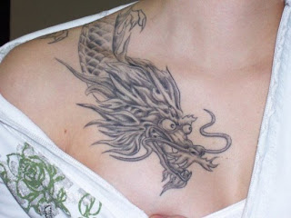 Tattooed Girls - Dragon Tattoo Design