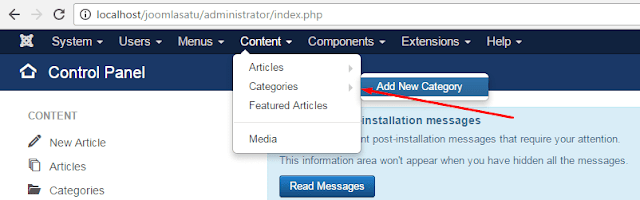 Cara Membuat Kategori di Joomla 3.X