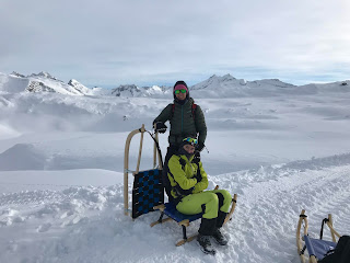 Grimsellpass con gli slittini
