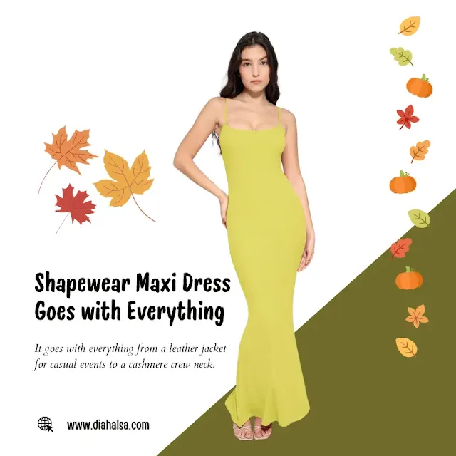 Popilush the shapewear dress slip maxi shaping slip dress yellow