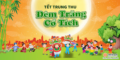 Mẫu phông in Backdrop Trung thu vector