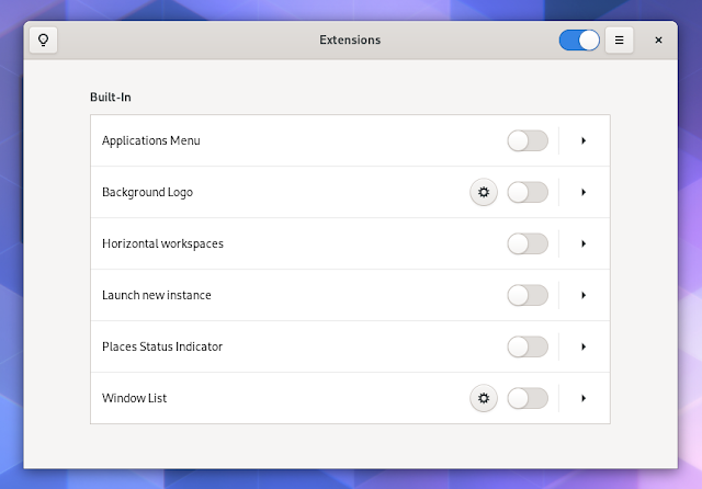 New GNOME Shell 3.36 Extensions app