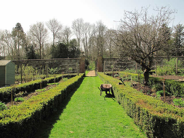 Edward Austen's walled garden, filled with apple trees, strawberries and vegetables.