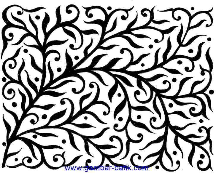 Motif Batik Tulis Mudah "Sketsa Batik" - Gambar Batik